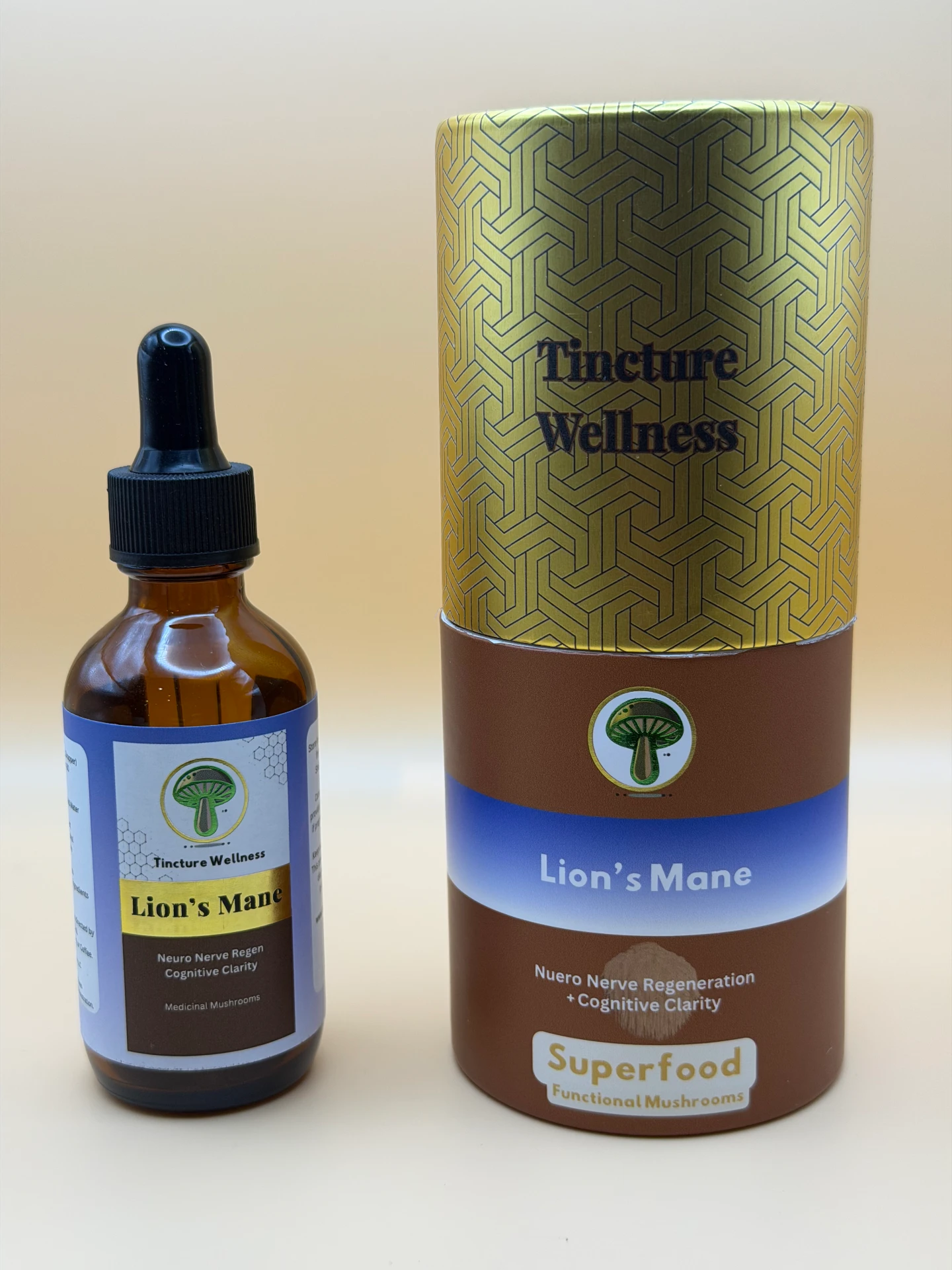 Tincture Wellness Lion's Mane mushroom tincture bottle